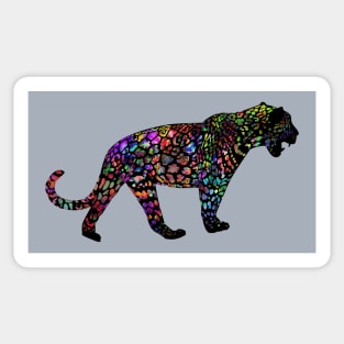 colorful leopard Sticker